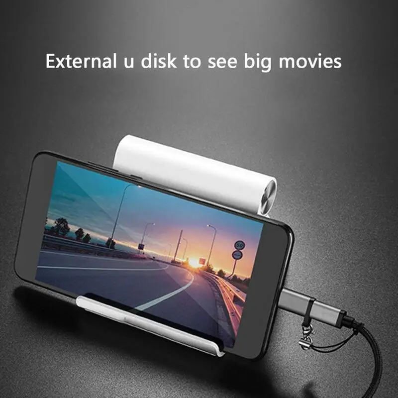 Micro USB мама к type C 3,1 Мужской кабель для передачи данных Портативный Анти-бросок мобильный Разъем брелок с адаптером преобразования зарядки