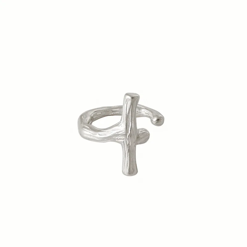 

Cross Shape 925 Sterling Silver Clip Earrings For Woman Korean Gold Earring Charm Pendientes Plata De Ley 925 Mujer Fine Jewelry