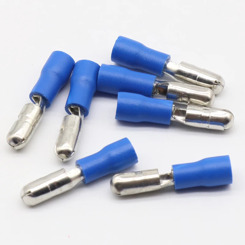 Горячий 50 X синий мужской женский пуленепробиваемый соединитель обжимные клеммы