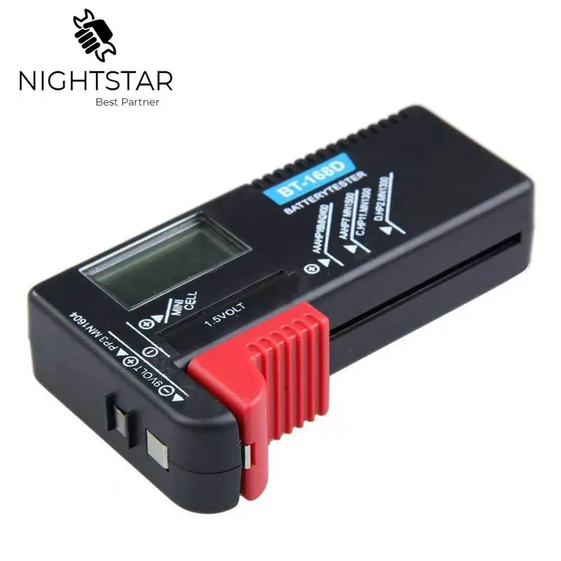 Портативный цифровой тестер батареи черный измеритель мощности функций|battery