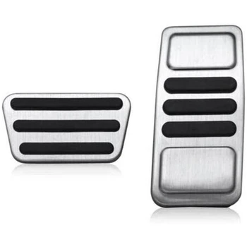 

2Pcs Accelerator Fuel Brake Foot Pedal Pad Cover for Ford Mustang 2015-2019 Accessory