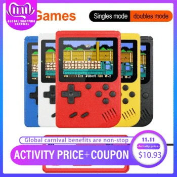 

3 inch Handheld Game Consoles 400 IN 1 Retro Video Game Console 8 Bit Game Player Handheld Game Players Gamepads for Kids Gift