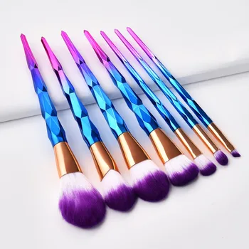 

7Pcs Diamond Makeup Brushes Set Foundation Blending Powder Eyeshadow Contour Concealer Blush Cosmetic Beauty Make Up Tools