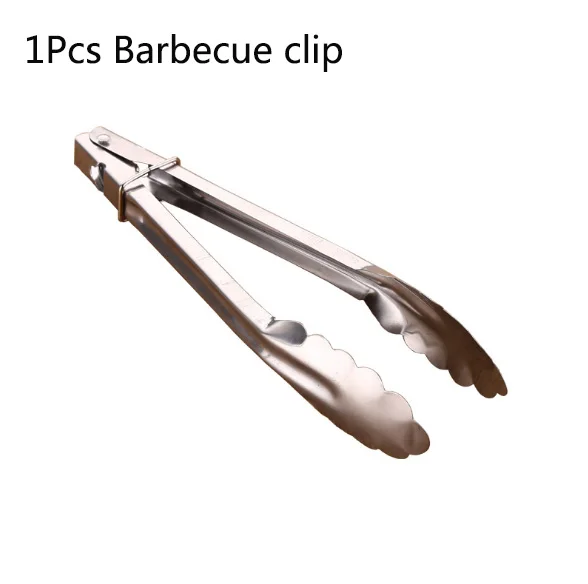 1Pcs Clip Антипригарная высокотермостойкая ткань напольная печь для барбекю коврик из нержавеющей стали зажим для хлеба для барбекю LXX - Цвет: 1Pcs Clip