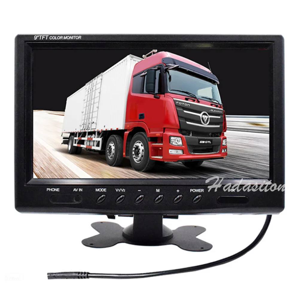 9 Inch Tft Lcd Screen Car Monitor Headrest Monitor With Remote Control ...
