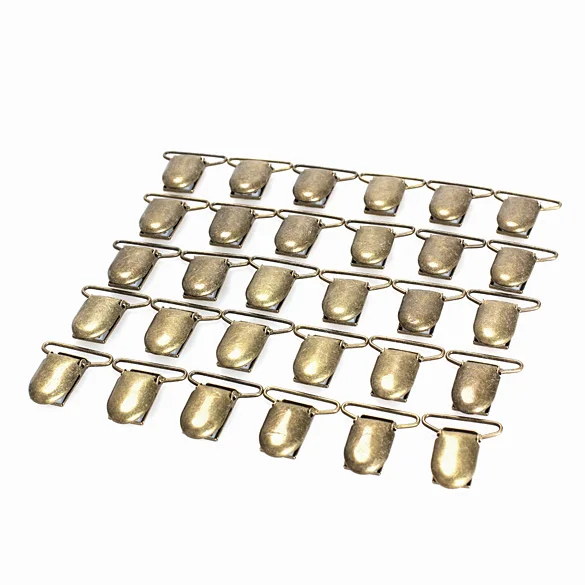 

30PCS Suspender Clip 25mm for Overalls Suspender Trousers Bronze JS23