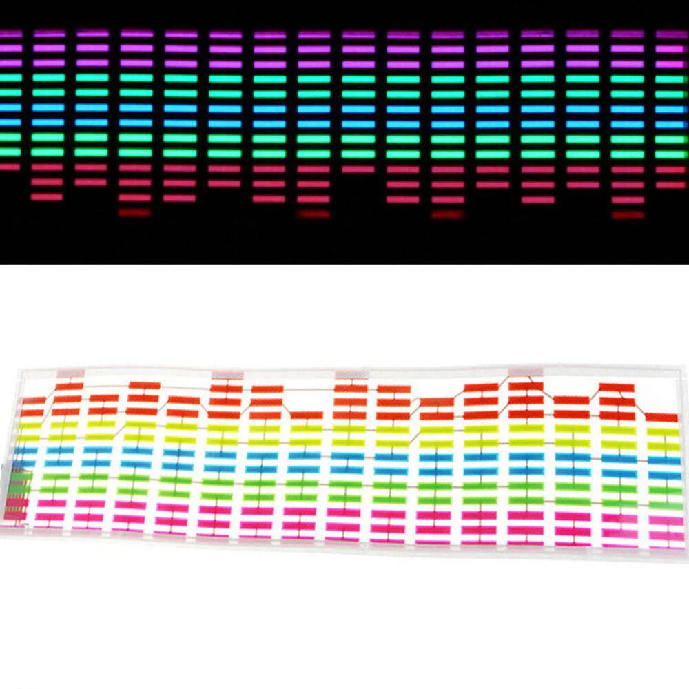 Автомобильный декоративный RGB светильник светодиодный музыкальный ритм