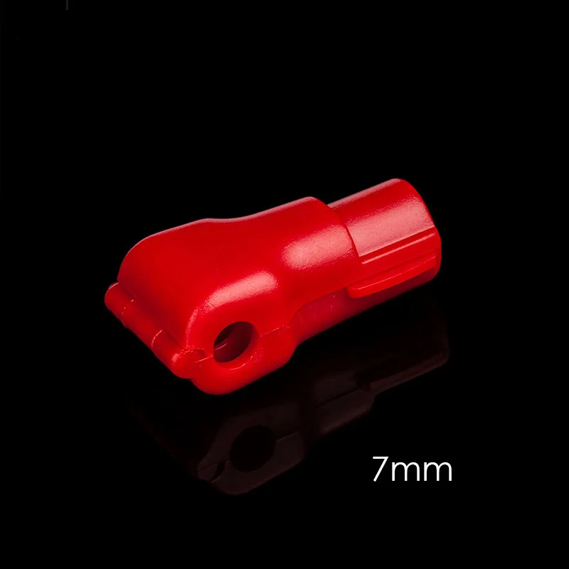 Red Dia 7mm 50 шт. EAS защита от кражи Дисплей Крюк Стоп замок ловля Противоугонная евро бирка для розничного магазина с 1 шт. магнитный деташер блокировщик - Цвет: Red Dia 7mm