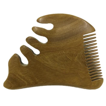 

Wood Comb Guasha Comb Wide Tooth Hair Comb,Spa Acupuncture Therapy Stimulation Points Face Arms Foot Care