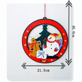 

Christmas Decoration Led Light Christmas Tree Hanging Pendant Wooden Ornament