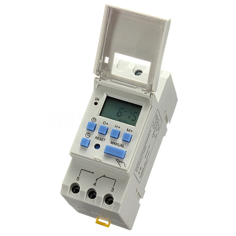 

Promotion! New DIN Rail Time Relay Switch Digital LCD Power Programmable Timer DC 12V 16A