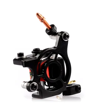 

2019 Hot Sales Wire Cutting 10 Wrap Coils Tattoo Machine For Liner And Shader Black Color Iron Tattoo Supplies
