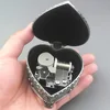 ROSIKING Emboss Alloy Metal Music Box Wind Up and Golden Movement You Are My Sunshine For Frends Girl and Children Birthday Gift 3