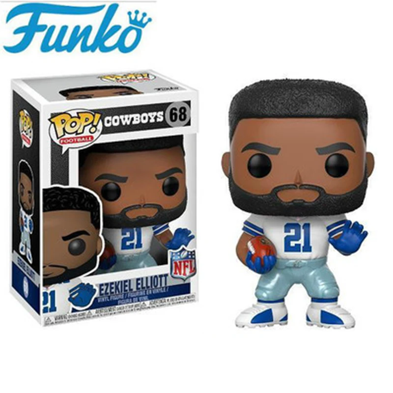 Funko POP Rugby Ezikir Elliott 68 Звездные Фигурки Коллекционная модель игрушки для подарка на