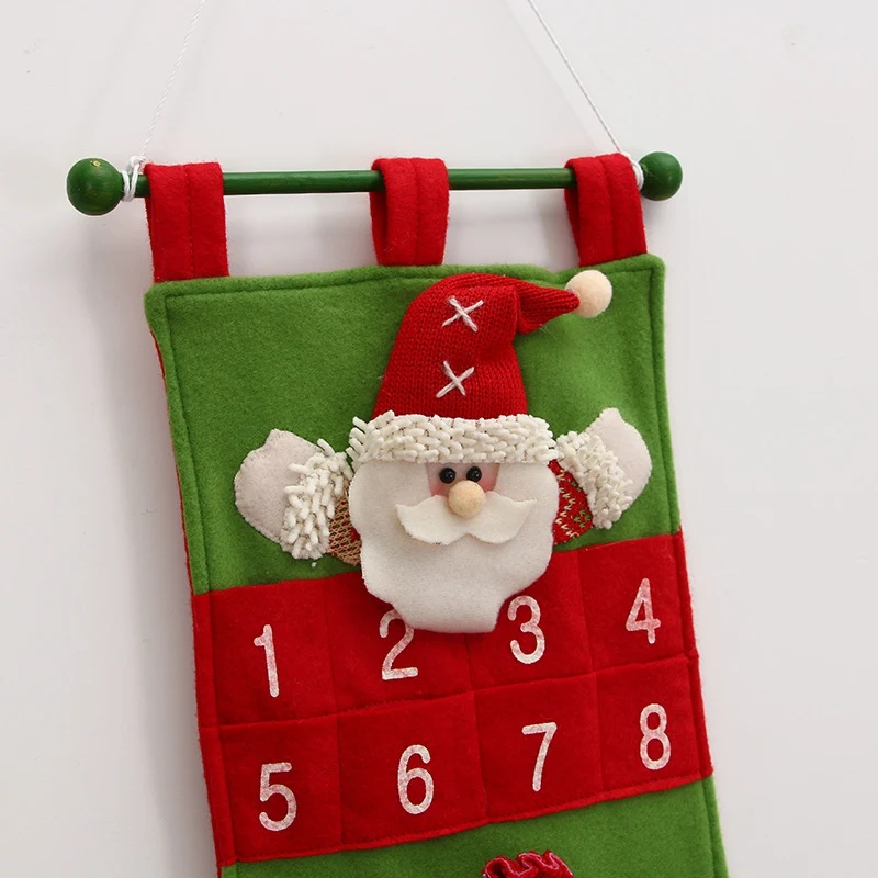 Креативный Рождественский календарь украшения Рождественский тематический дизайн красивая очаровательная рождественская подвеска для календаря