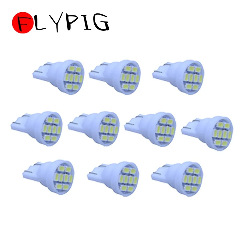 10x T10 светодиодный 3020/ 1206 SMD 8SMD 8 яркий светильник лампы 194 2825 921 168 175 W5W супер авто