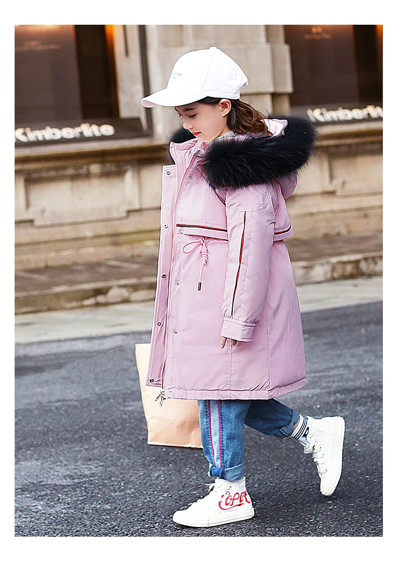 120-170cm new winter high quality fashion style girls down jacket kids winter coat kids winter jacket