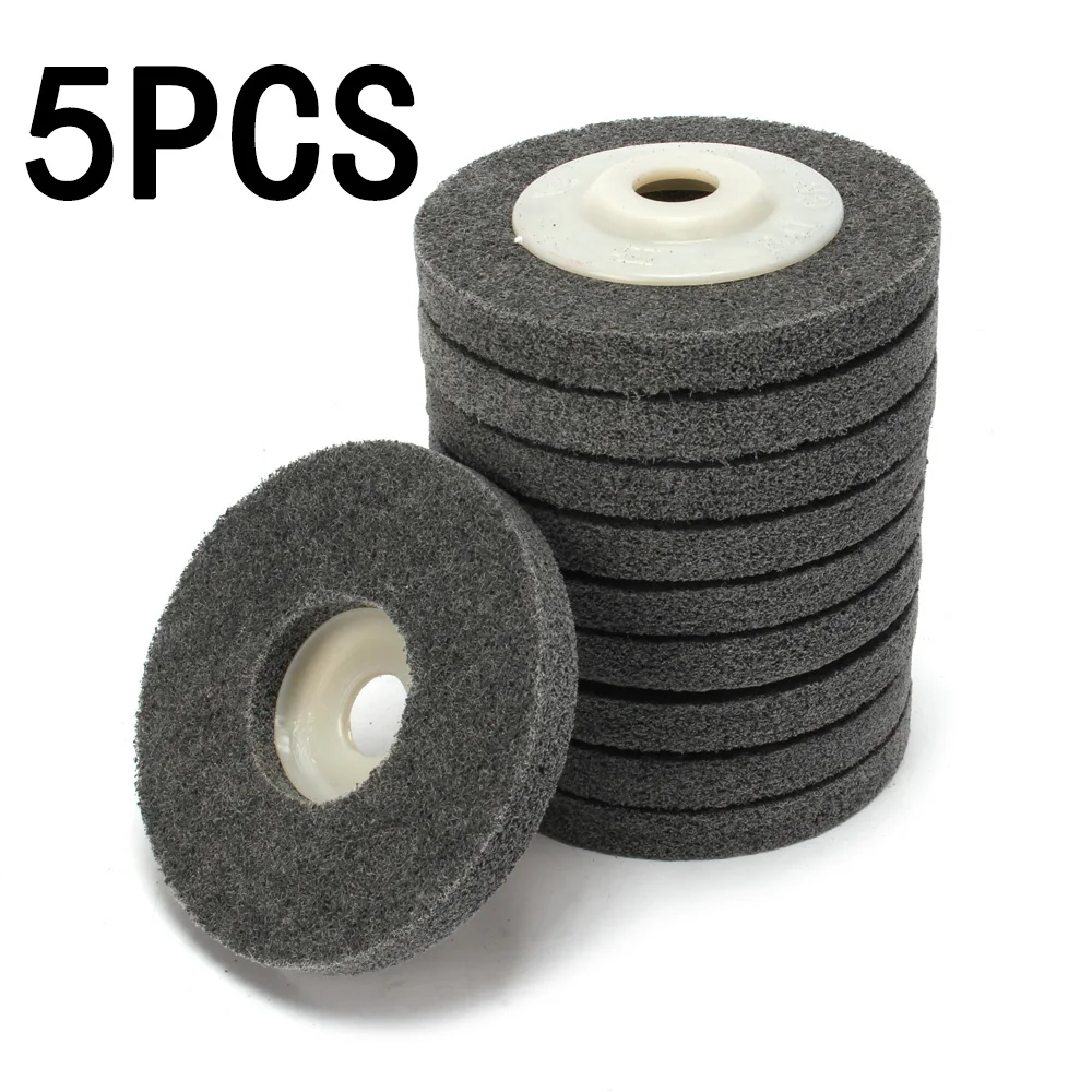 

100 Mm Nylon Fiber Wheel Abrasive Polishing Buffing Disc Pad Angle Grinder 5x