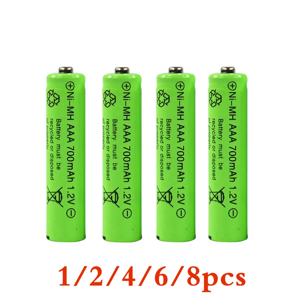 1 2 4 6 8pcs New a 700mah Ni Mh 1 2v Rechargeable Battery a Battery 3a 7 Rechargeable Battery Ni Mh Battery For Camera Toys Rechargeable Batteries Aliexpress