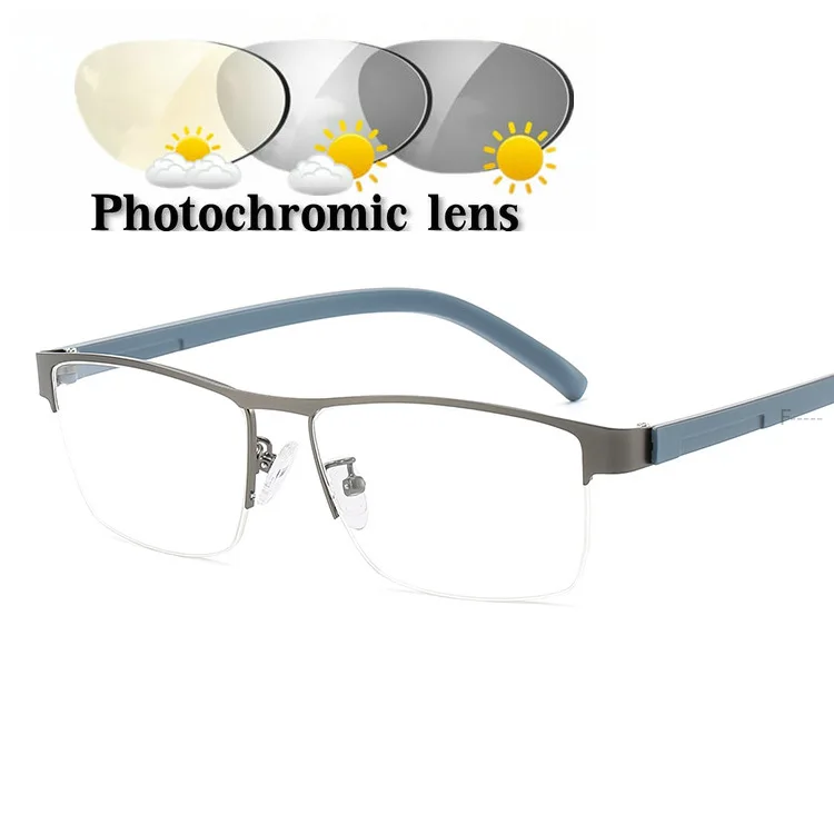 gary Photochromic rogressive Multifocal Lens Reading Glasses Men Presbyopia Hyperopia Bifocal Glasses Reading mirro FML - Цвет оправы: gary