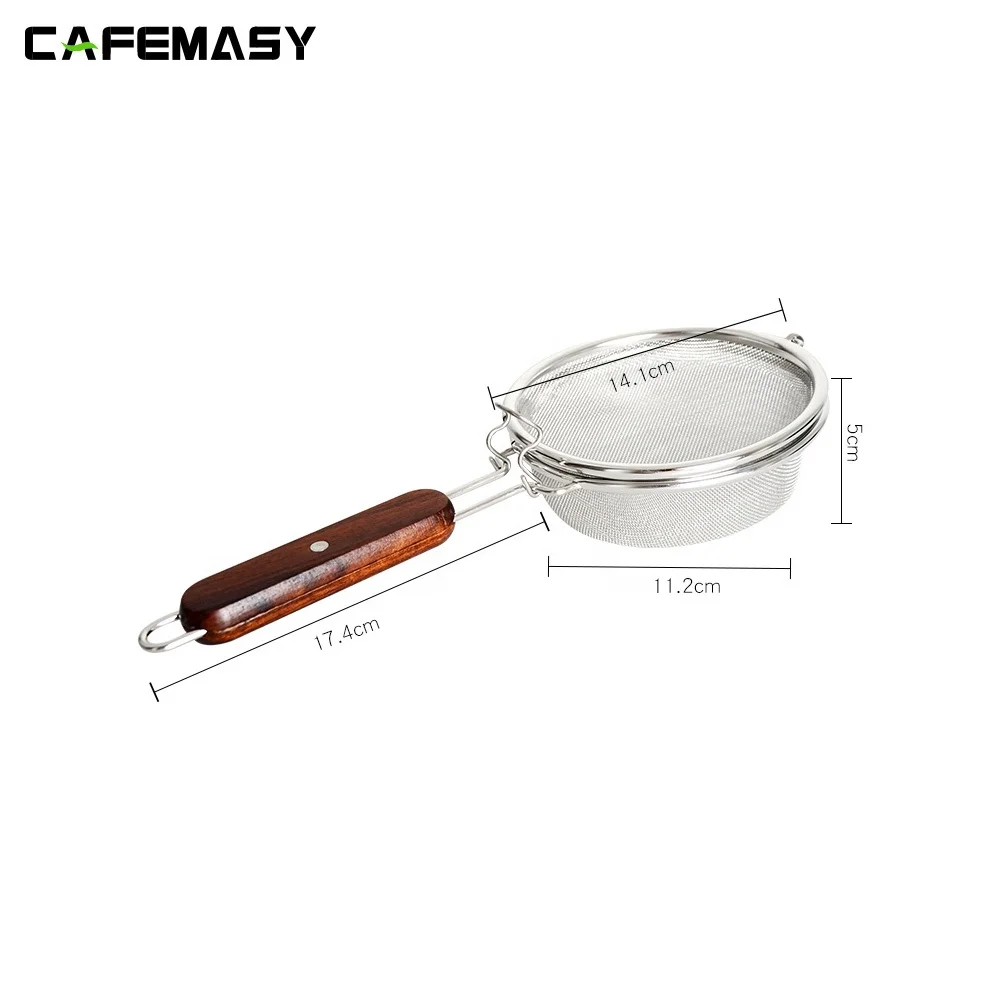 Coffee Tools Stainless Steel Coffee Roaster Wire Mesh with Wood Handle Bean Roaster Net CBN-001 50-100g coffee bean roaster coffee roaster machine