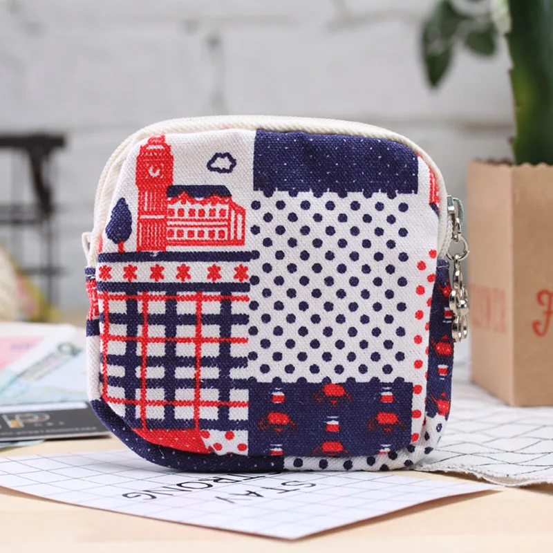 

2019 New Kawaii Canvas Mini Ladies Coin Purse Small Light Wallet Women Zipper for Coin Card Holders Brand Cloth Coin Pocket