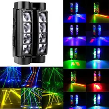 Portable Moving Head Spider Light Mini LED Spider 8x10 W RGBW Beam Light Great Effects DJ Disco Nightclub Party Stage Lighting