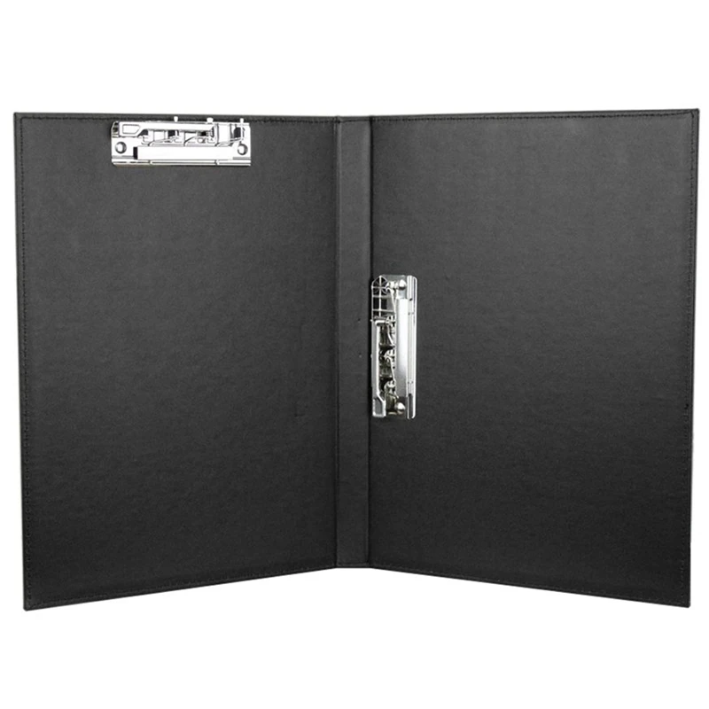 

A4 File Folder Loose-Leaf Organizer Clipboard Metal Spring Action Clamp Binder Business Office Conference Documents Refillable F