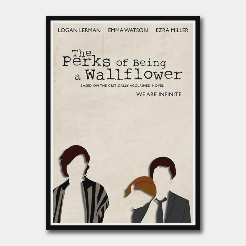 The Perks of Being a Wallflow classic film White Coated Paper Poster Cafe bar decorative painting Frameless