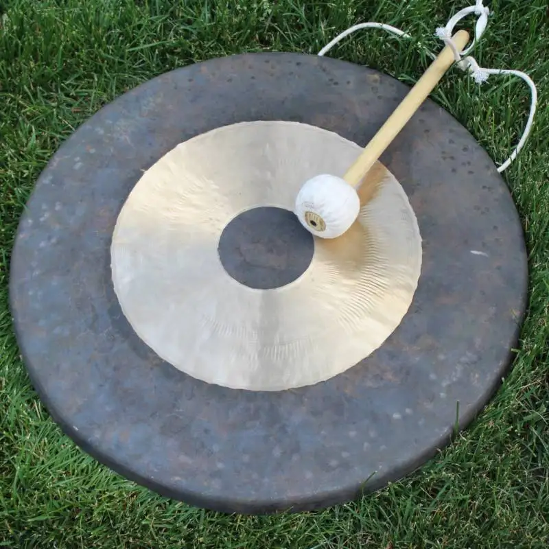 Arborea 18inch/45cm Chau Gong Chinese Gong with Hammer for Yoga and Healing
