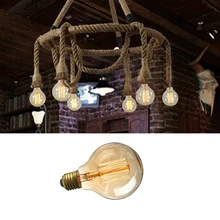 Vintage World Light Bulb 40W Tube Filament Tungsten Home Decor