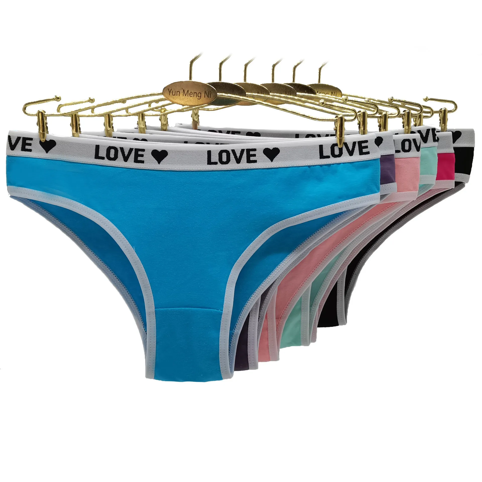 4 шт./лот женские трусики однотонные трусики-стринги хлопковое мягкое нижнее