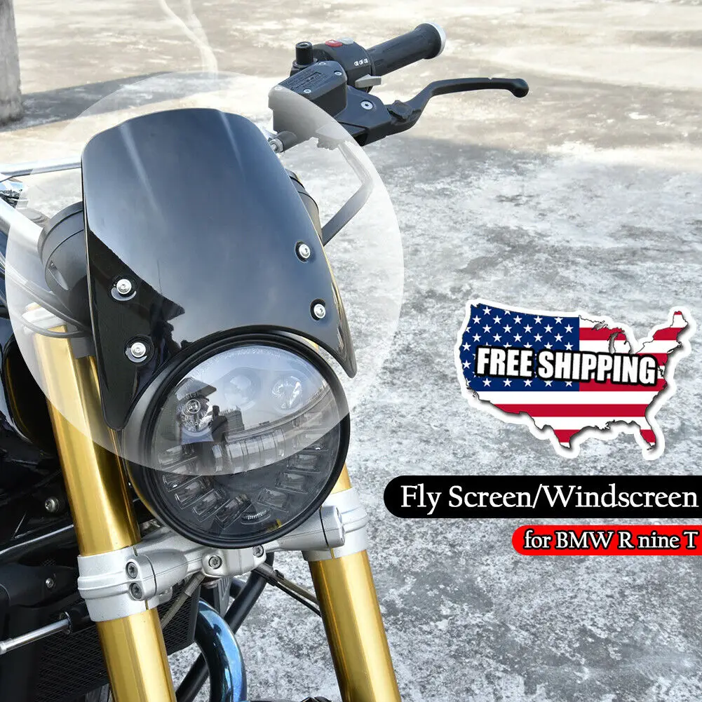 Лобовое стекло мотоцикла для BMW R nine T R9T 9 Racer Pure Urban scrambler 2014-2020 NINET штормовка козырек