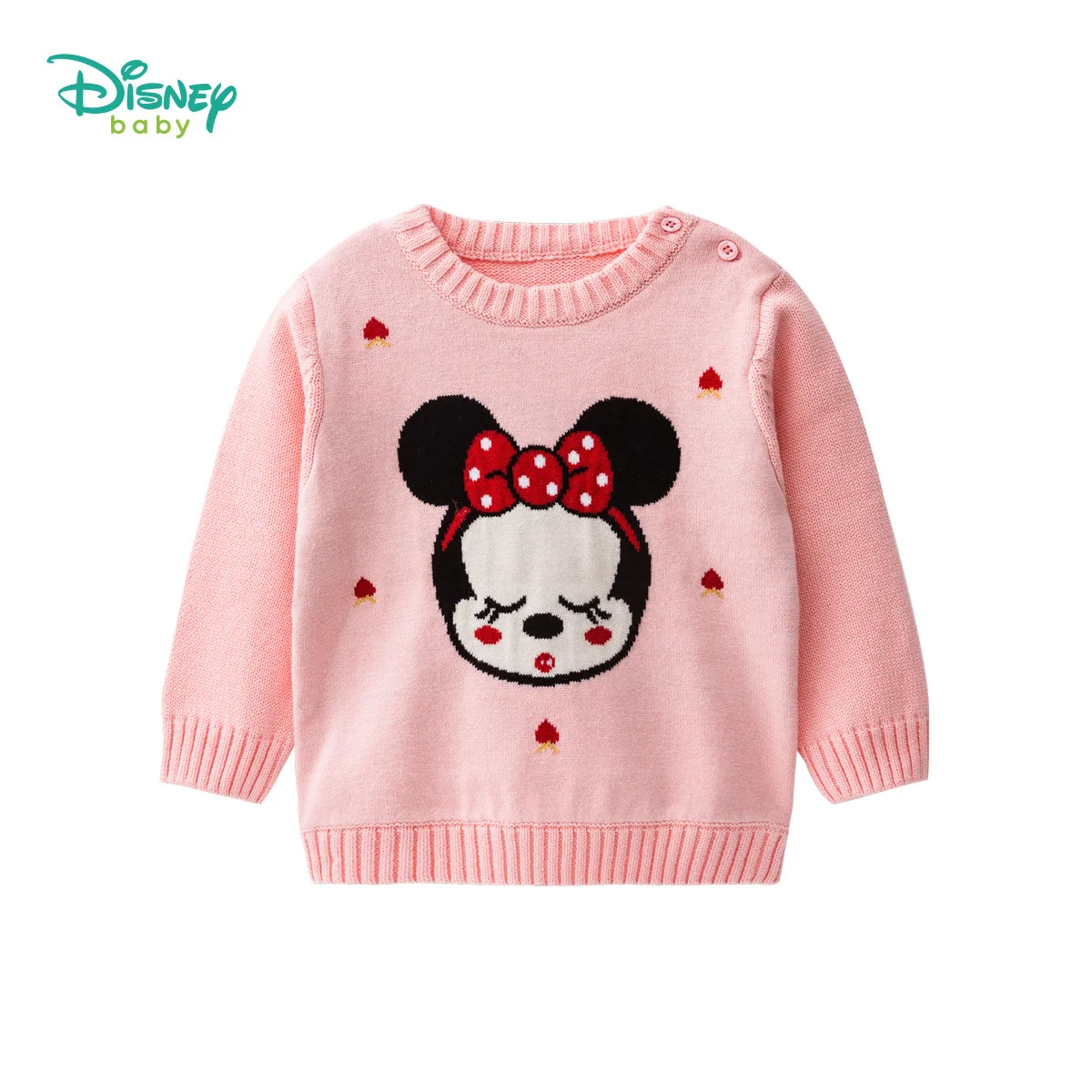 Детская одежда disney на осень и зиму, Nvbao, вязаный Топ с рукавами для детей, теплый и комфортный осенний свитер, Свитера для девочек - Цвет: 2