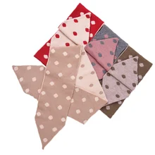 WZCX/детский шарф в горошек в Корейском стиле; теплая осенняя одежда унисекс для малышей; модный простой зимний шарф; шаль