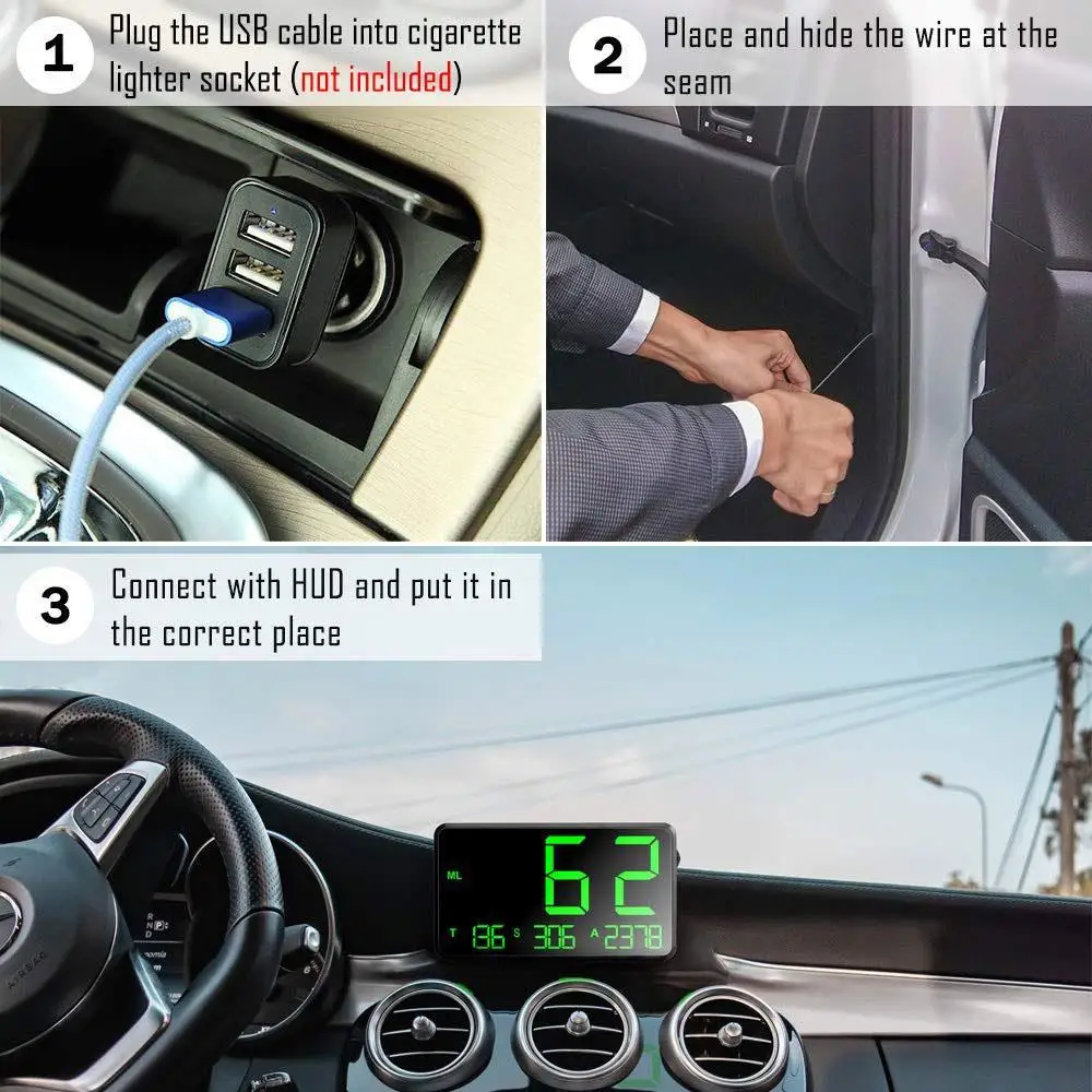 4,5 дюймовый светодиодный дисплей скорости автомобиля C80 км/ч, gps измеритель скорости 4," HUD Дисплей для велосипеда