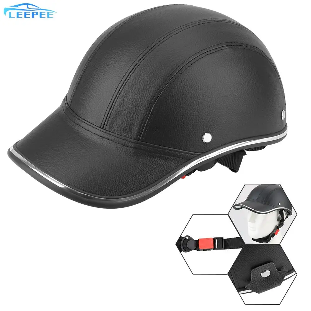 

Half Face Vintage Summer Cap Baseball Cap Style Safety Hard Hat Motorcycle Half Helmet for Cafe Racer Chopper Scooter