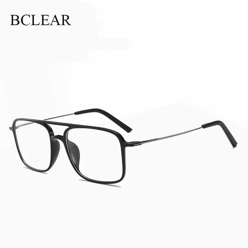 

BCLEAR Vintage Glasses Woman Man Double Bridge Retro Eyeglasses Lightweight Optical Glasses Frame Unisex Fashion Eyewear Quality