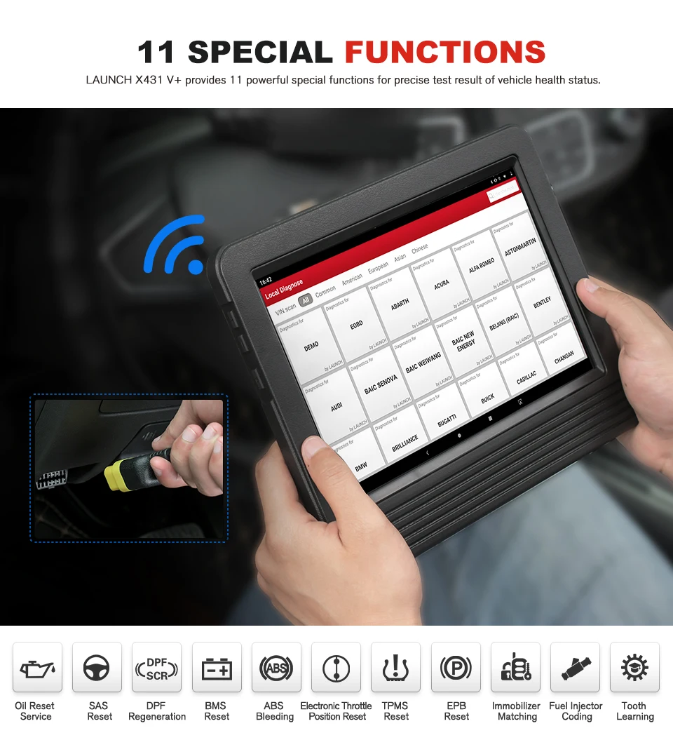 Launch X431 V + Автомобильный диагностический сканер версия 4 0 obd2 инструмент