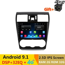 " 2.5D ips Android 9,1 автомобильный DVD мультимедийный плеер gps для Subaru Forester XV WRX 2012- DSP 32EQ Радио Стерео навигация