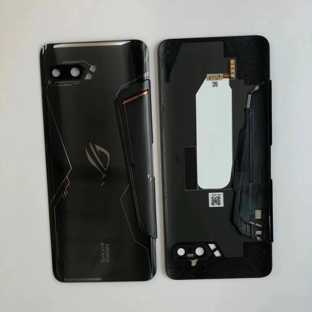 Для 6,5" Asus ROG Phone II ZS660KL 3D стеклянная задняя крышка батарейного отсека+ стеклянная линза для ASUS_I001D I001DA I001DE