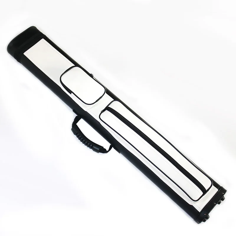 Черный и белый чехол для кия спортивный кожаный пула 2B4S|cue case|billiard cue casecue pool case |