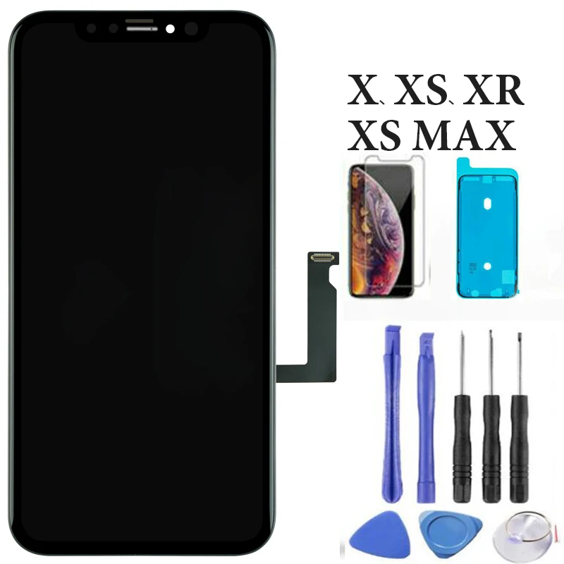 

LCD Display Panel For iPhone X XS Display Digitizer Assembly Phone Replacement Spare Parts For iPhone XsMax XR LCD Touch Screen