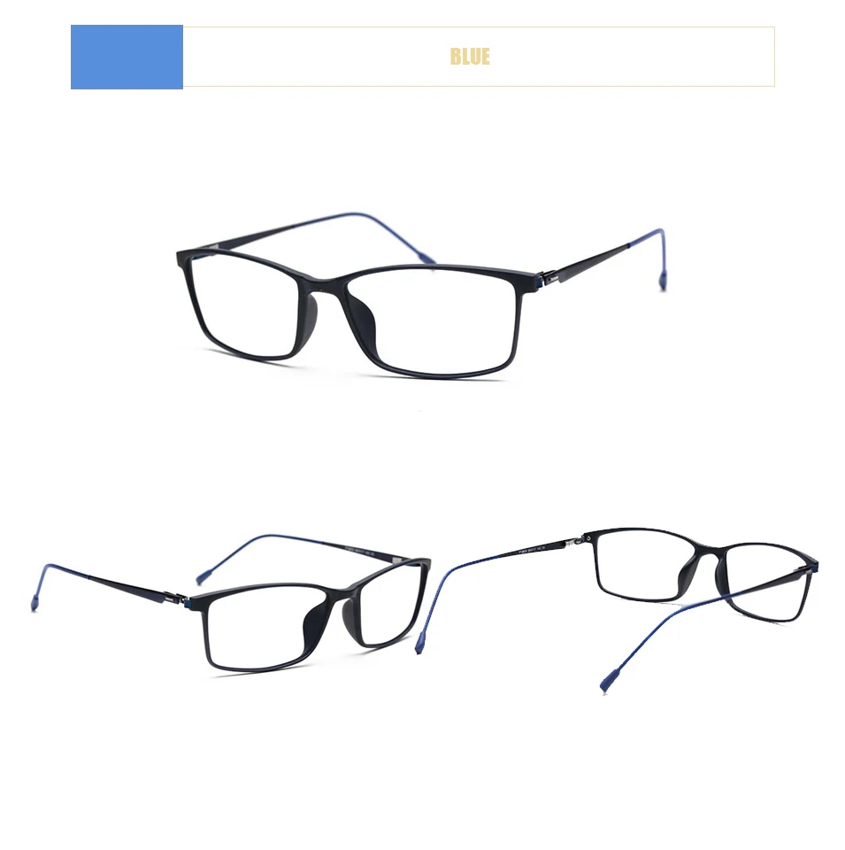 TR90 Оправа очков из титанового сплава мужские очки для близорукости очки по рецепту сверхлегкие Безвинтовые квадратные очки оправы оптика