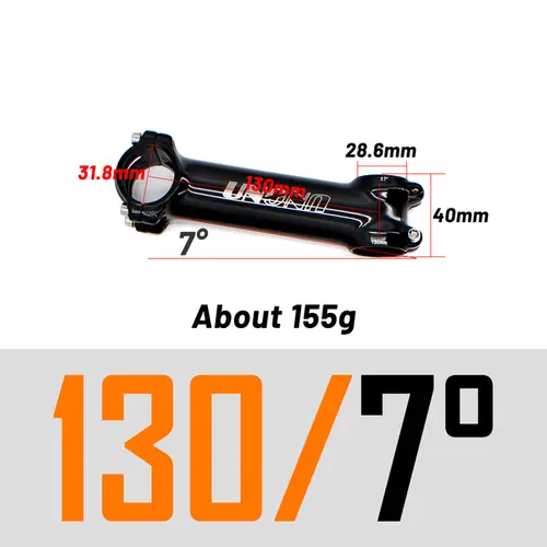 UNO Black Stem Bike Ultralight 7 17 35 Degree MTB Road Stem Fork 28.6 31.8mm 60/70/80/90/100/110/120/130mm Bicycle King Kalloy - Image 10
