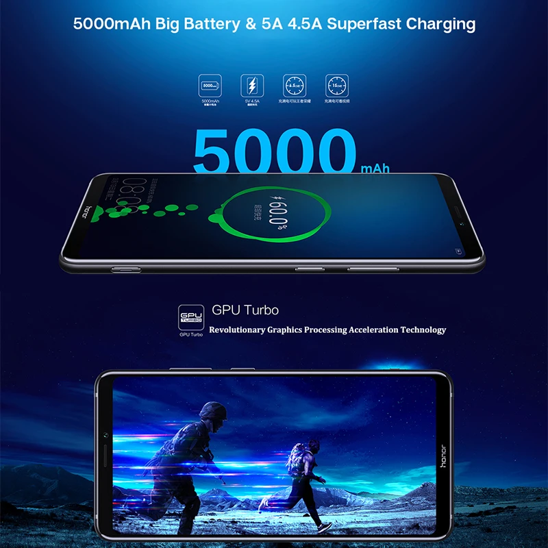 Google Play Honor Note 10 Smartphone Kirin 970 Octa core 6.95 inch 24MP+16MP Camera 5000mAh Fingerprint ID Mobile Phone Android