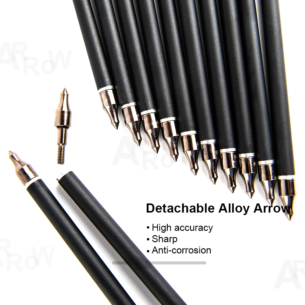 28/30 Inches Mixed Carbon Arrow Spine 500 Diameter 7.8mm for Recurve/Compound Bow Archery Shooting, archery arrows