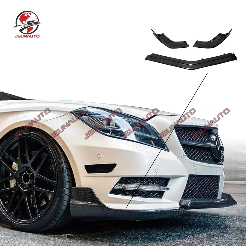 

Fit For CLS Class W218 Renntech Style Carbon Fiber Front Lips For BenzW218 Front Diffuser Carbon Part