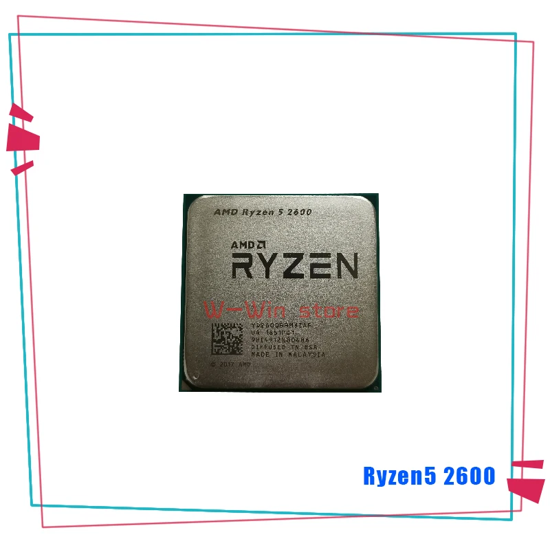 Процессор AMD Ryzen 5 2600 R5 2600 3,4 ГГц шестиядерный процессор с двенадцатью потоками процессоров YD2600BBM6IAF Socket AM4 с охлаждающим вентилятором