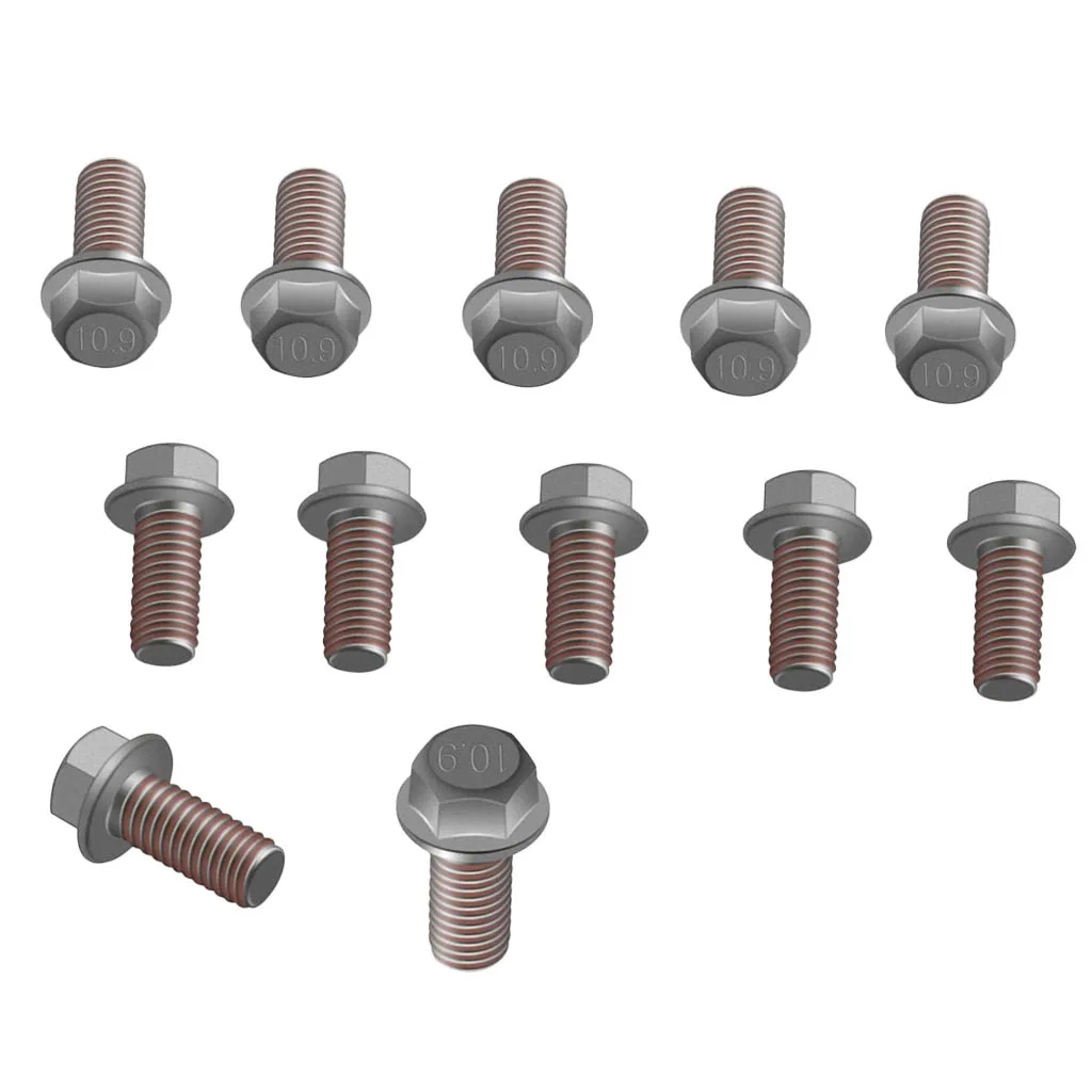 12 x Steel Rotor Bolt Kit, M6x13mm Brake Disc Screws for 50cc-550cc ATV Dirt Bikes